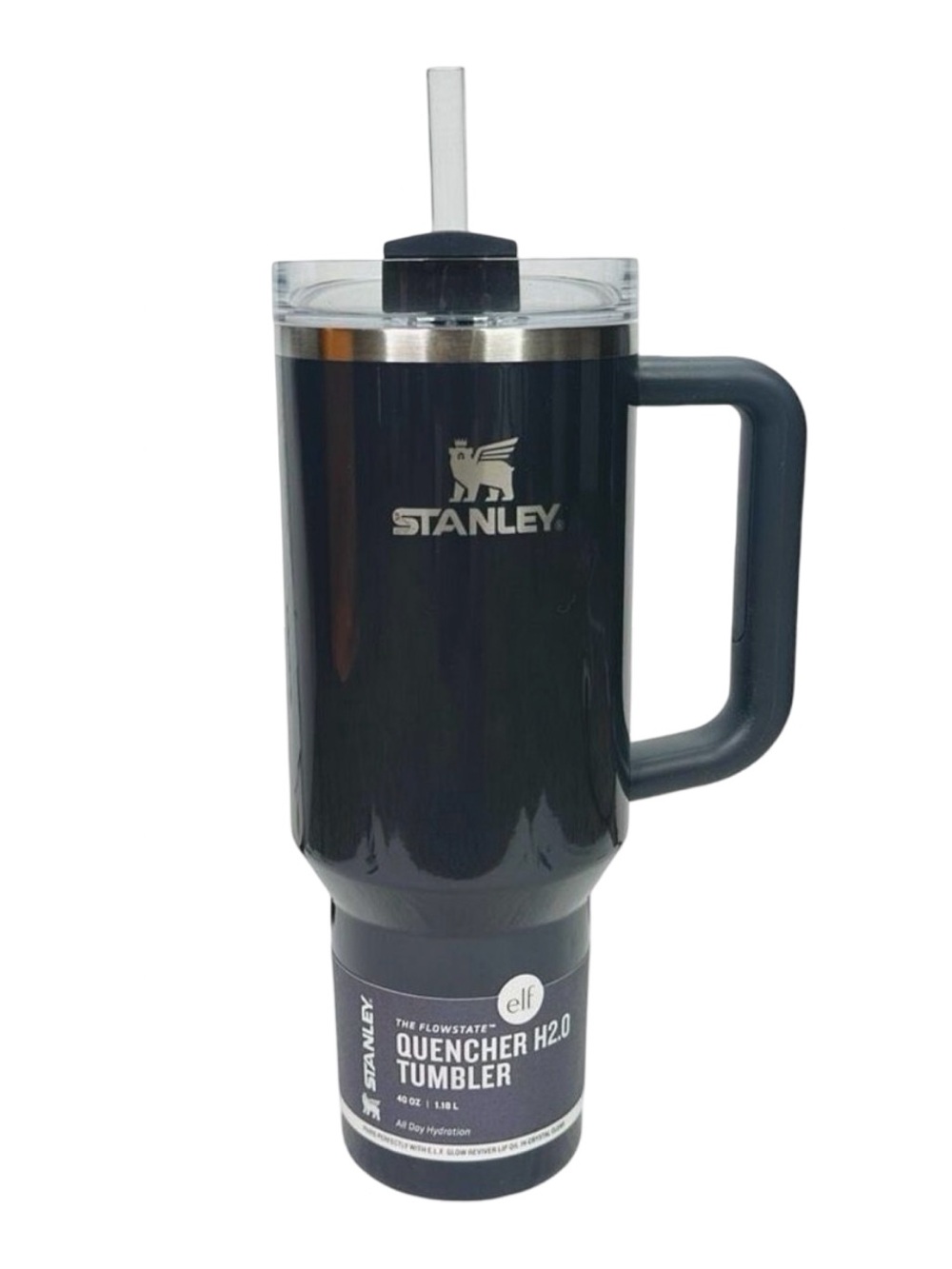 Stanley x e.l.f. The FlowState Quencher H2.0 Tumbler - 40 oz - Crystal Clear